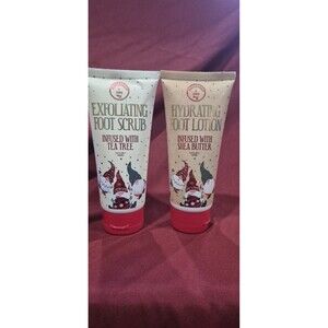 New Peppermint & Pine Foot Scrub Lotion Both 3.4 Fl. Oz. Sealed Shea  Tea Tree
